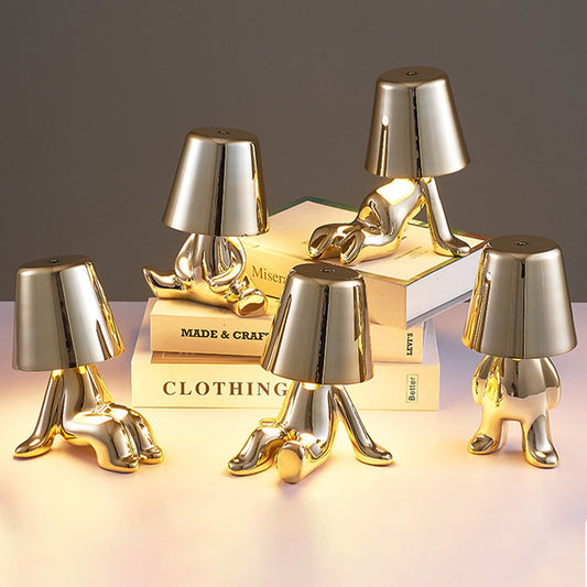 Electroplated Little Golden Man Table Lamp