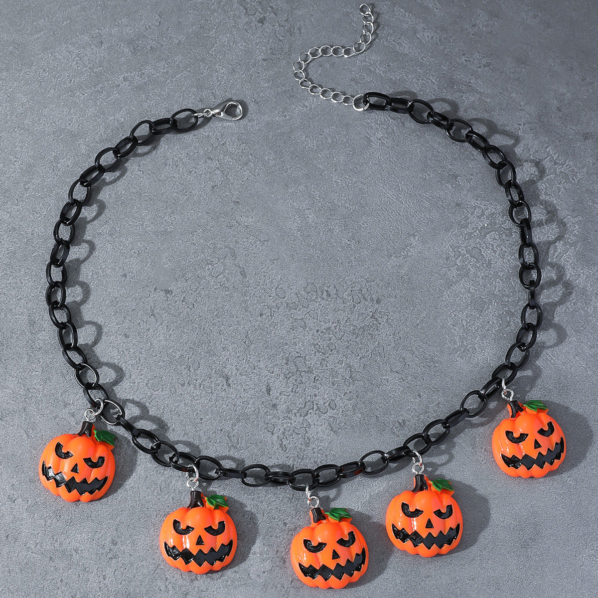 Cute Pumpkin Hanging Short Necklace