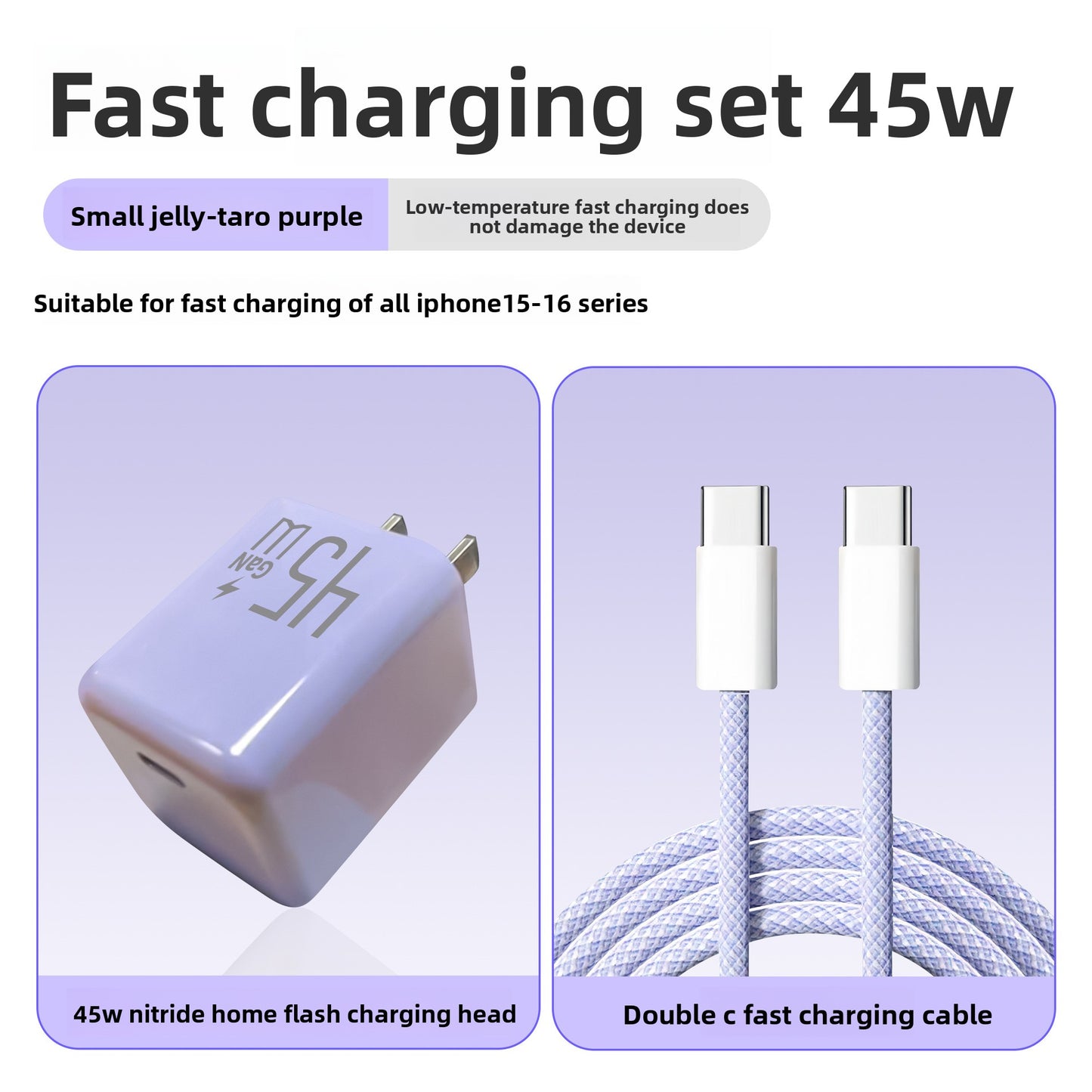 45W Gallium Nitride Charger Head