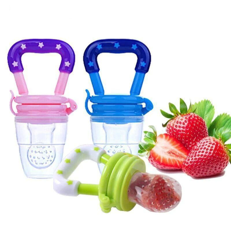 3x SILICONE BABY FRUIT FEEDER