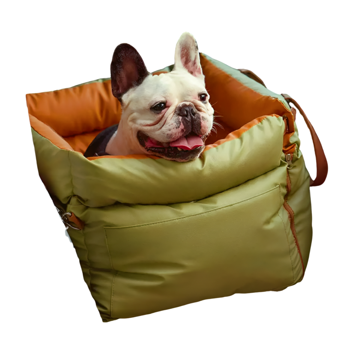 DOG CAR SEAT BED WITH SAFETY BUCKLE