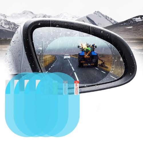 4x CAR REARVIEW MIRROR RAINPROOF FILM