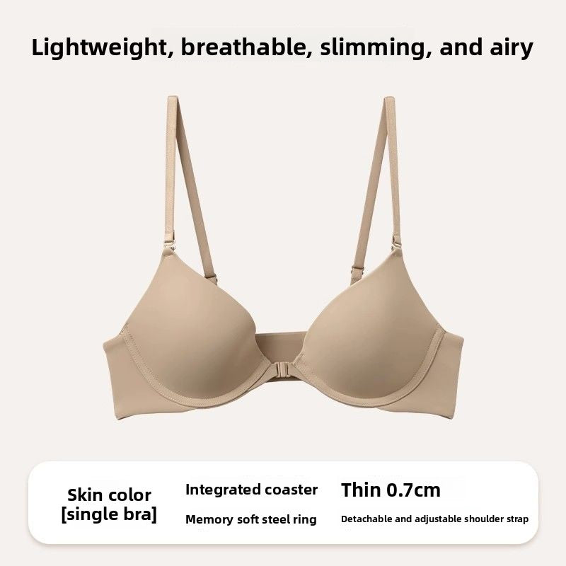 Front-Button Anti-Sagging Seamless Bra