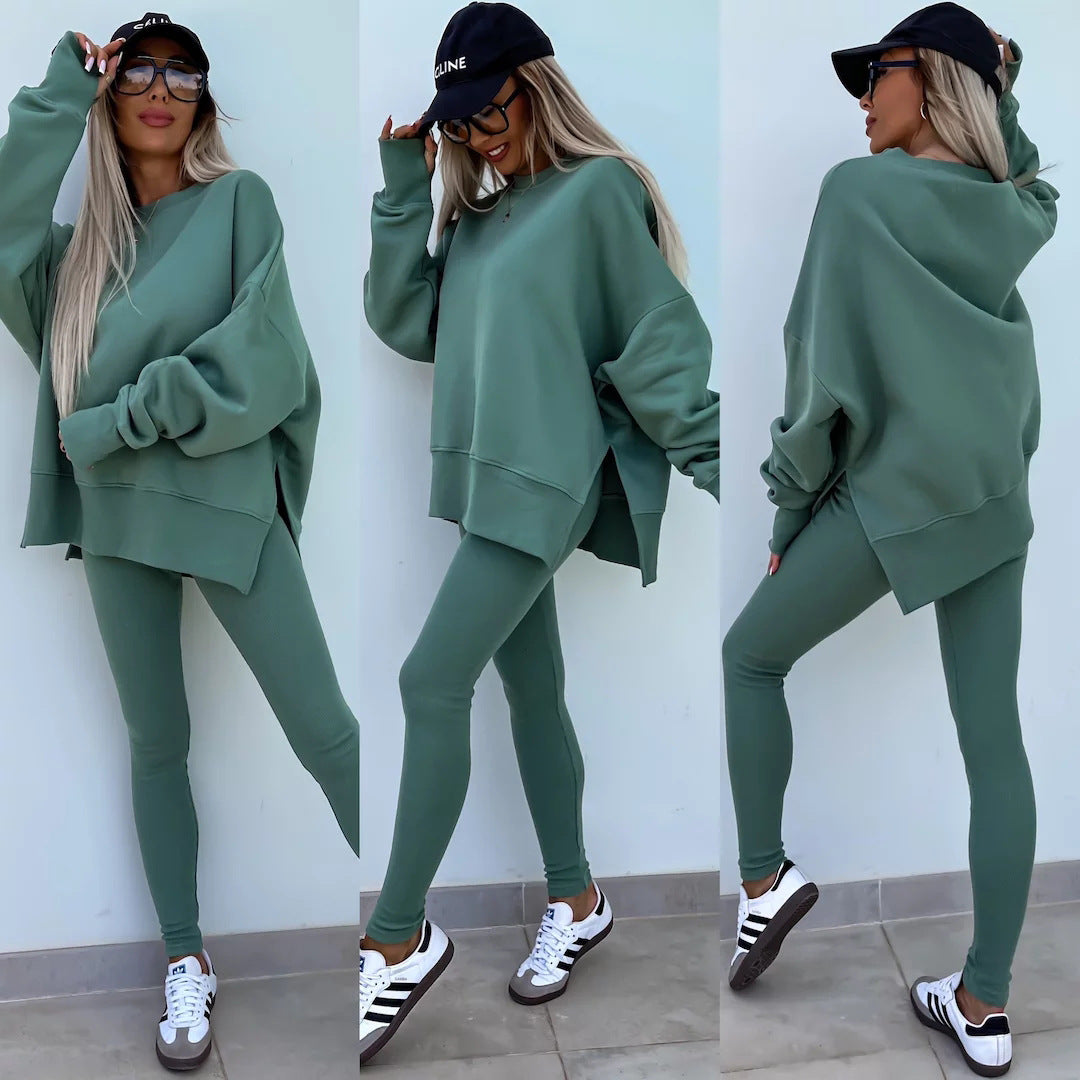 Women's Casual Sweatshirt and Pants Set