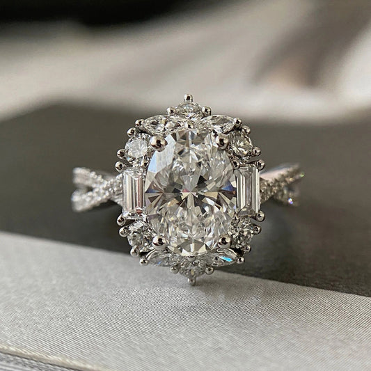 Moissanite Zircon Ring