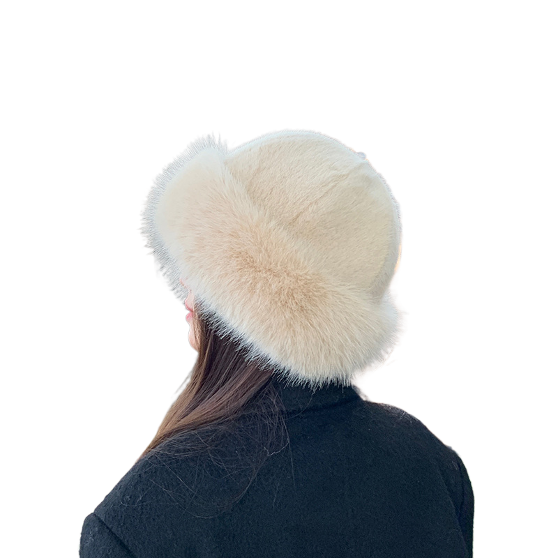 Fur-lined winter hat