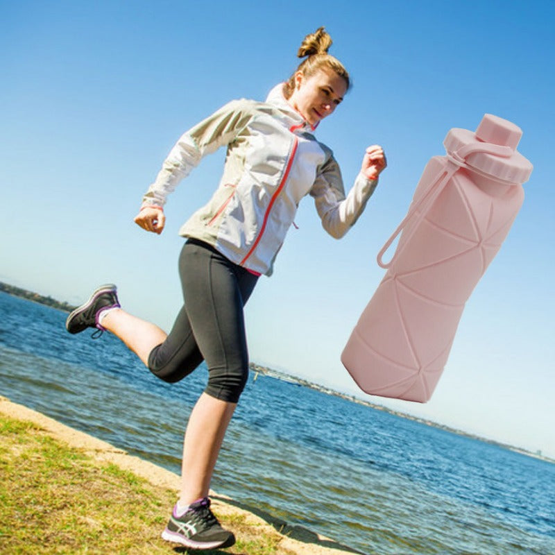 High-Temperature Resistant Silicone Folding Water Bottle