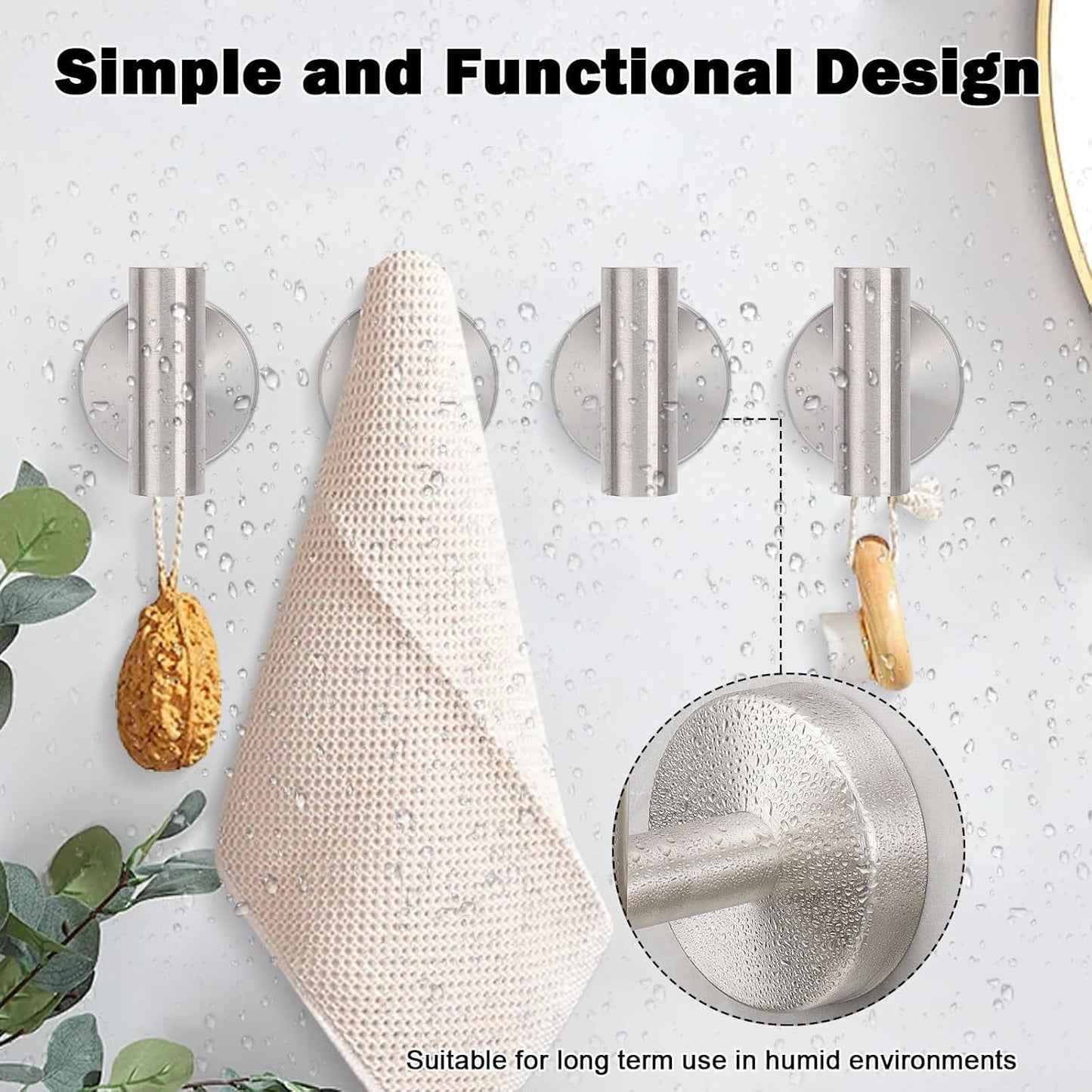 304 Stainless Steel Wall Hook - Rust-Proof & Multipurpose