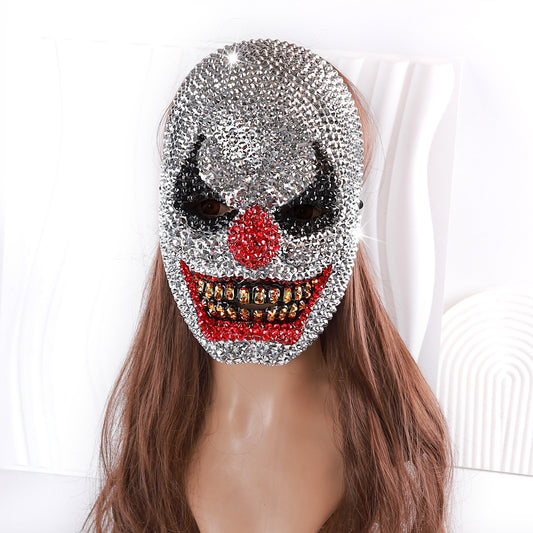 Diamond-Studded Skull Party Mask