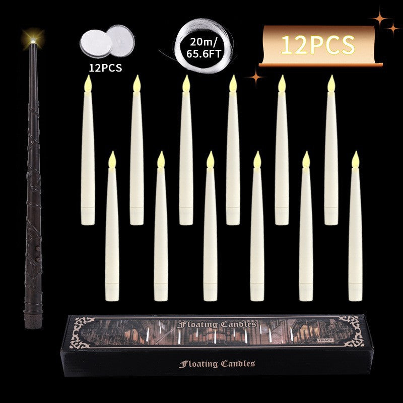 LED Floating Pencil Candle - Remote Controlled for Wedding Decor and Major Events