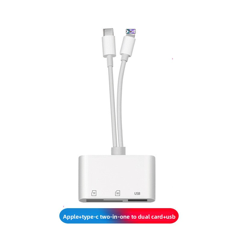 Type-C Multi-Function Card Reader for Android and Apple Devices