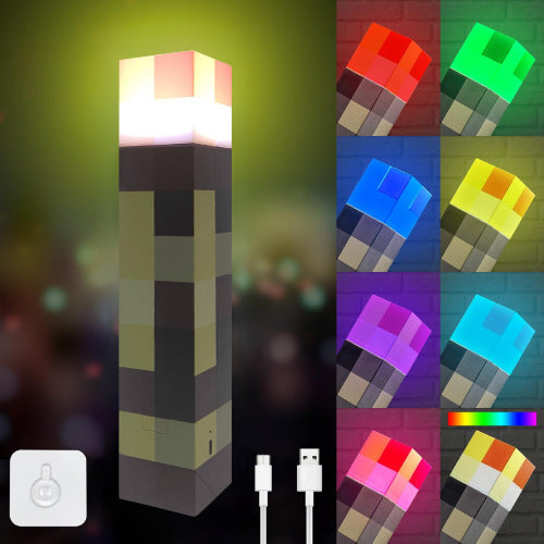 Minecraft Torch Lamp,