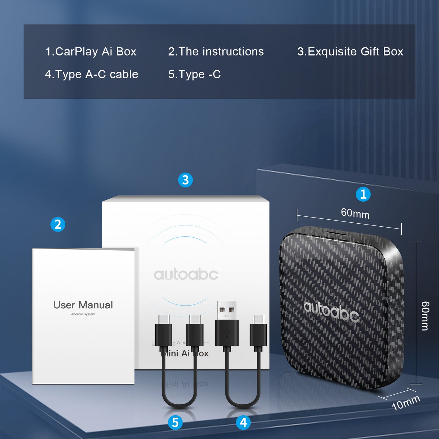 Wireless CarPlay AI Box - Android Auto with Streaming Apps