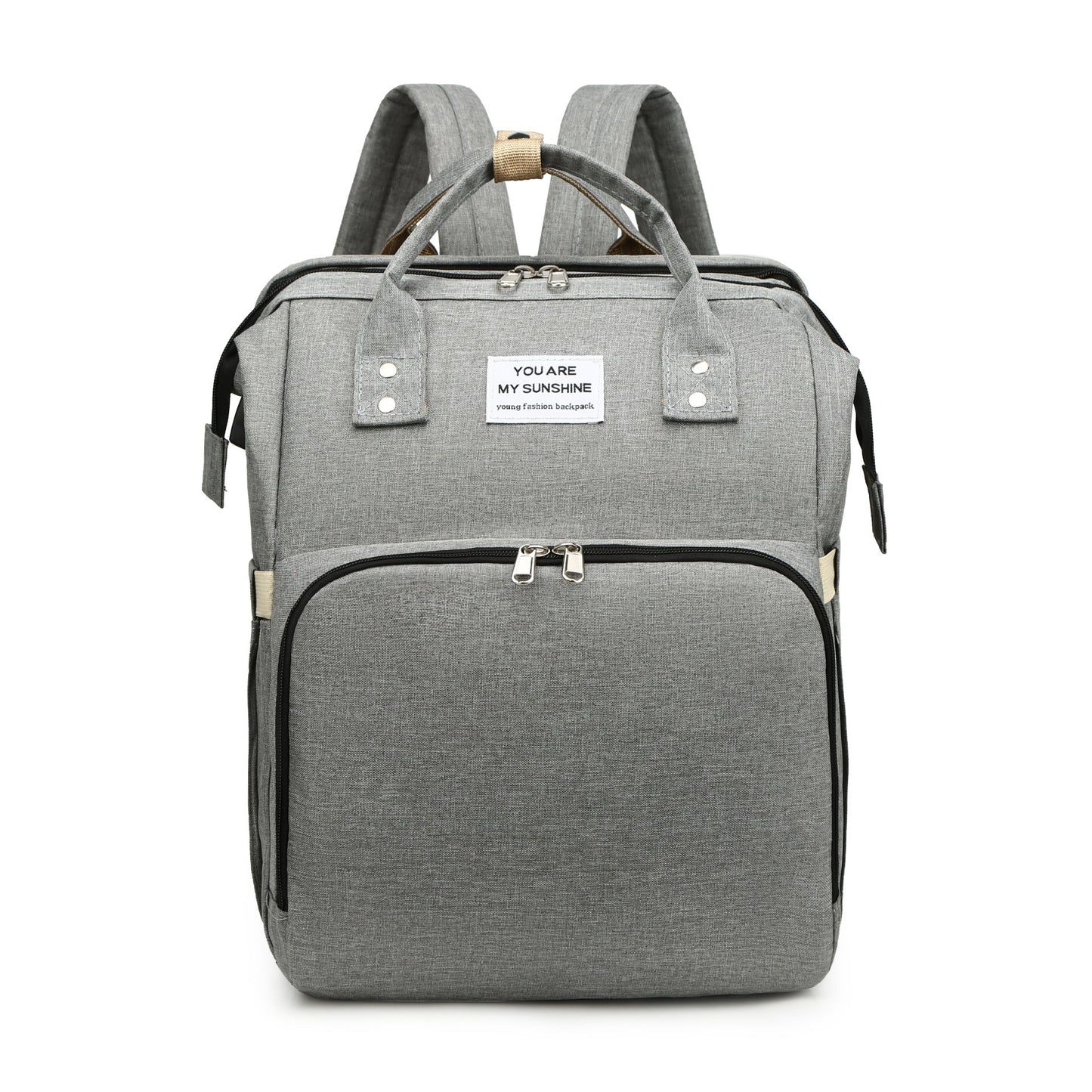 Foldable Mommy Bag with USB Port, Large Capacity Baby Diaper Backpack