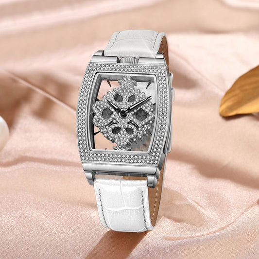 Women's Fashion Diamond Rotating Watch