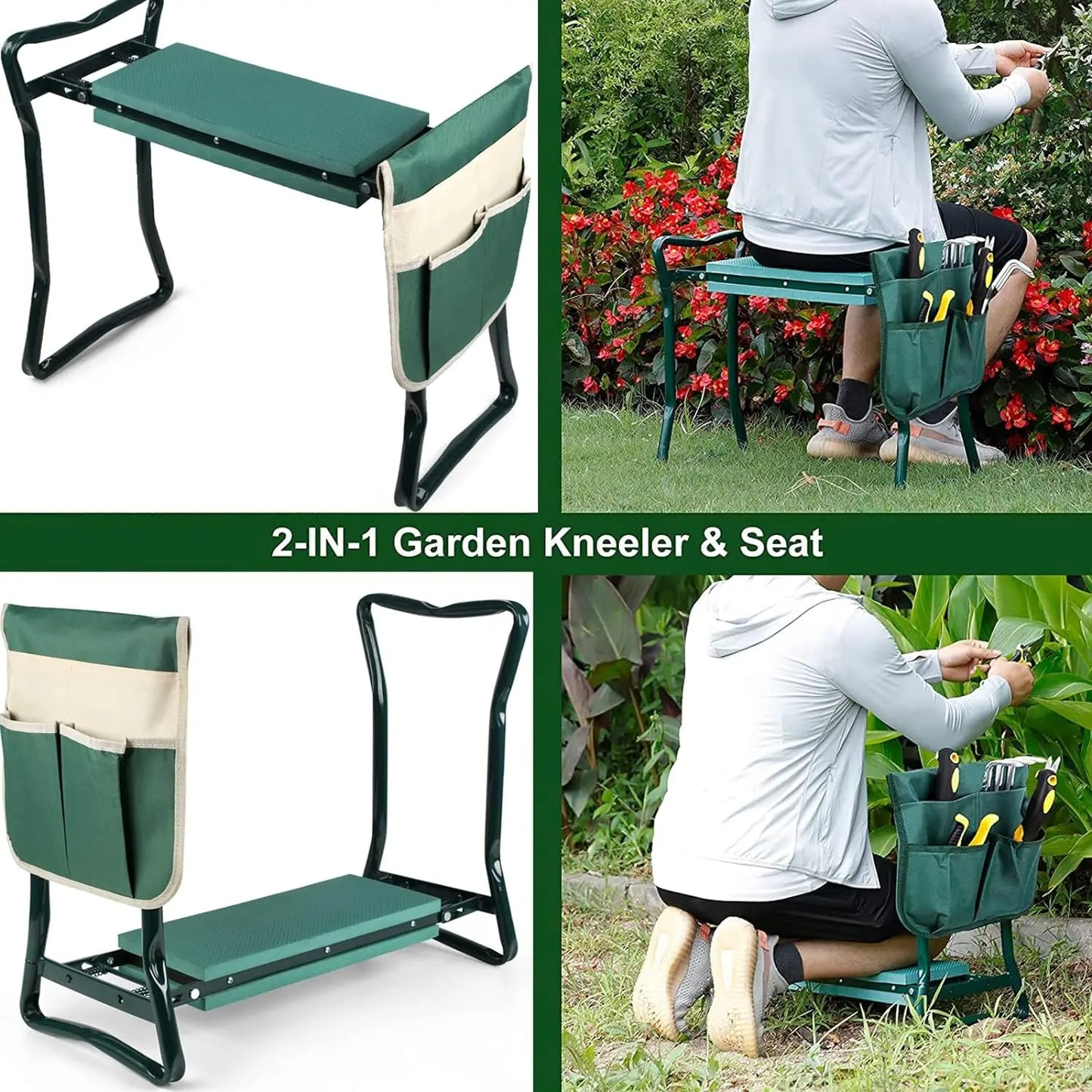 GARDEN KNEELER FOLDING CHAIR