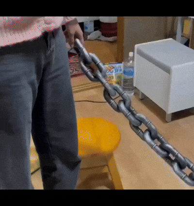 FUNNY DOG CHAIN LEASH