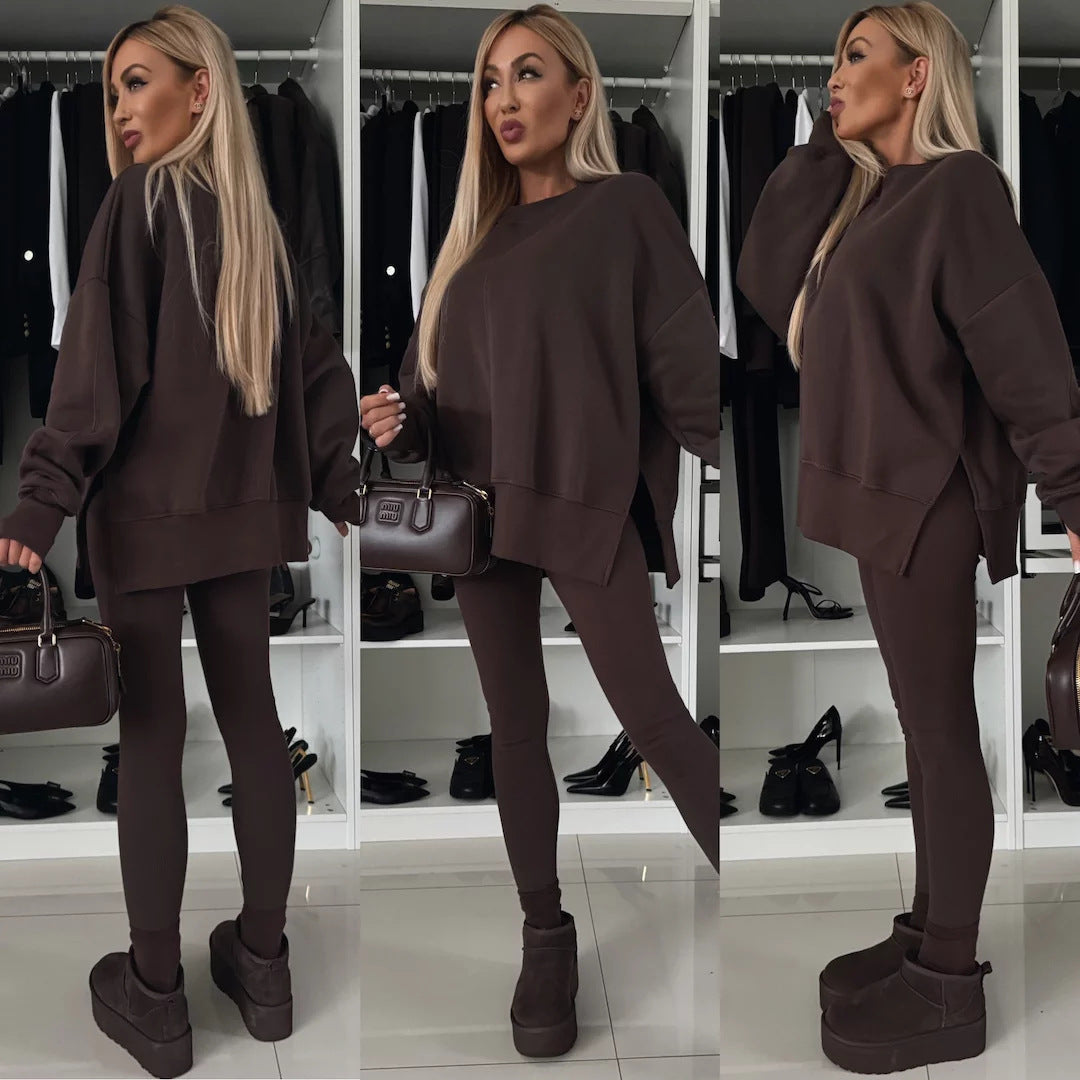 Women's Casual Sweatshirt and Pants Set