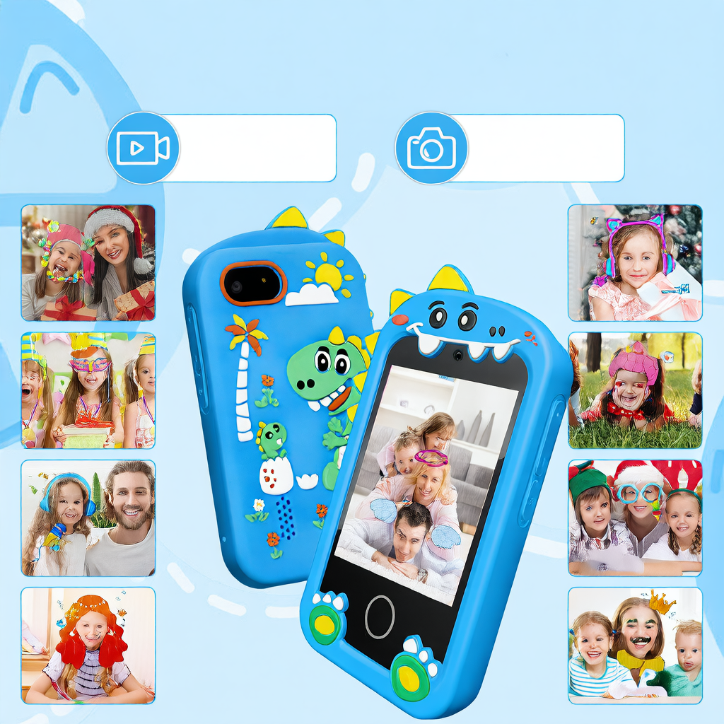 Kids Educational Touch Screen Camera Toy with Games and Video Playback