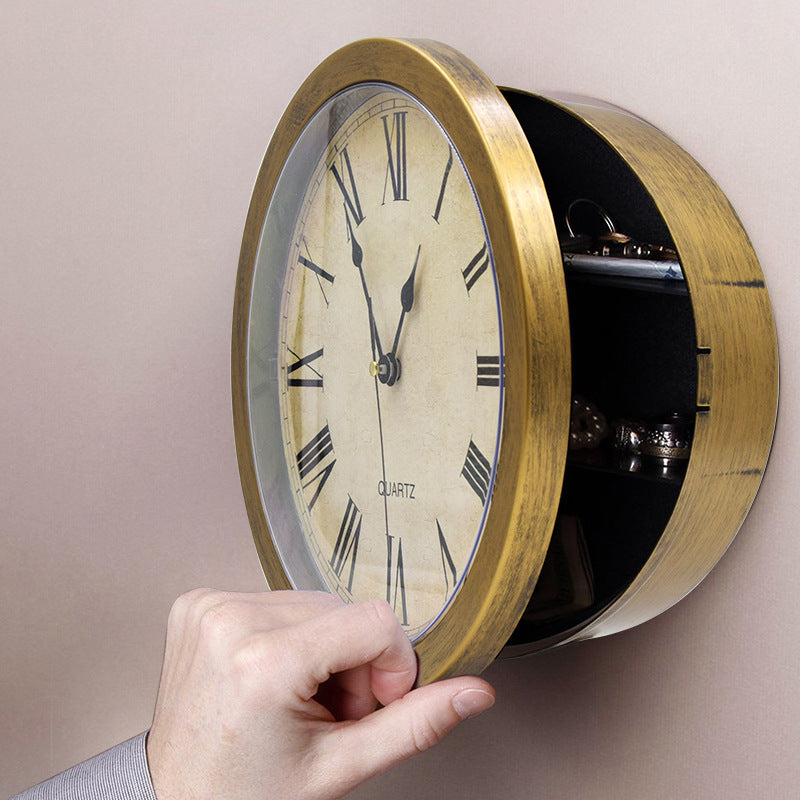 Creative Hidden Wall Safe Clock with LED Display
