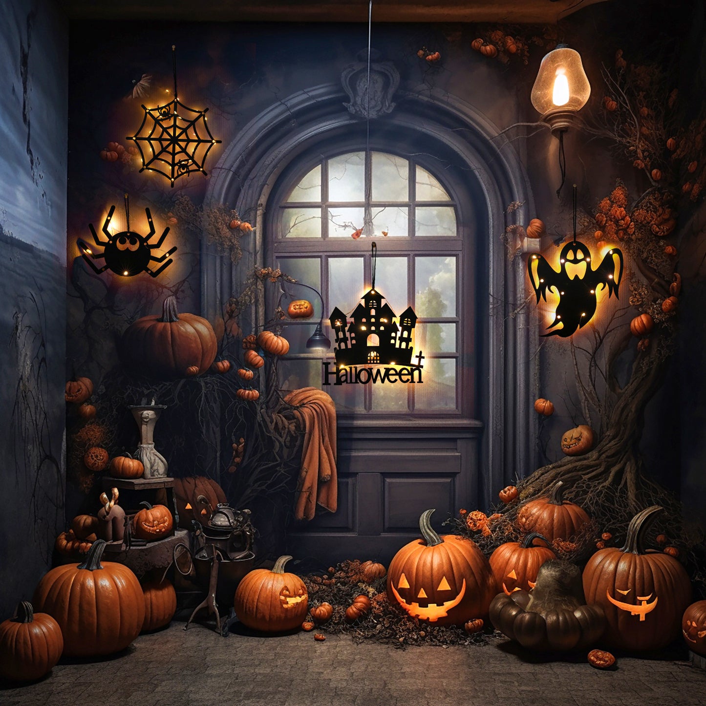 Halloween Glow Party Hanging Decorations