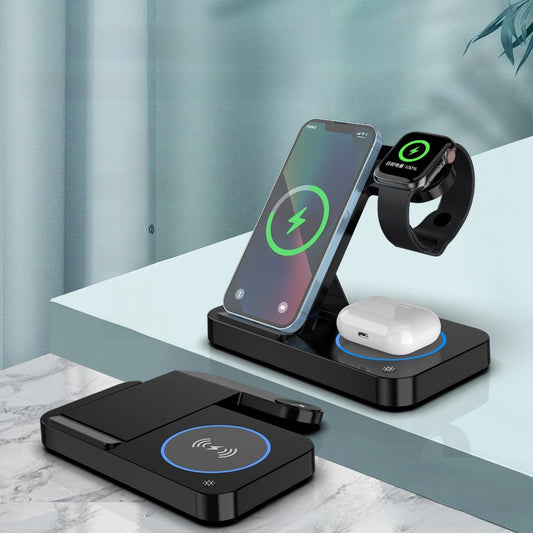 Foldable Four-in-One Wireless Charger