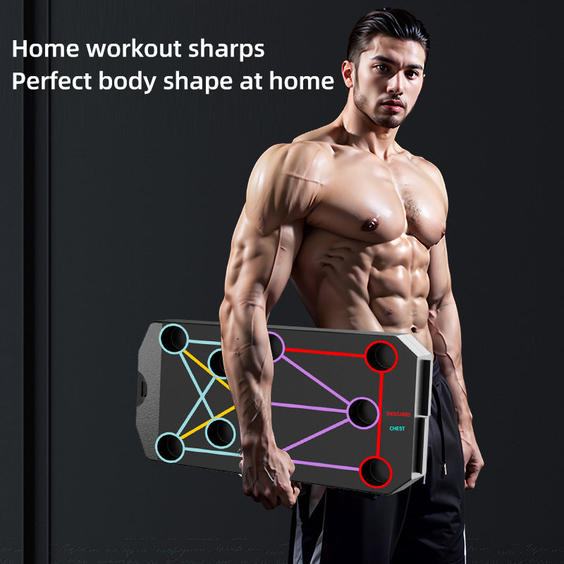 Multifunctional Push-Up Training Board with Non-Slip Mat