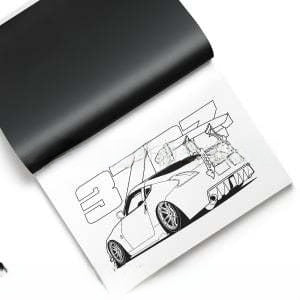Customized Car Coloring Book