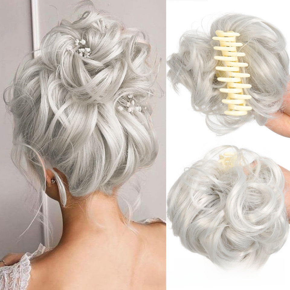 Synthetic Hair Clip Bun