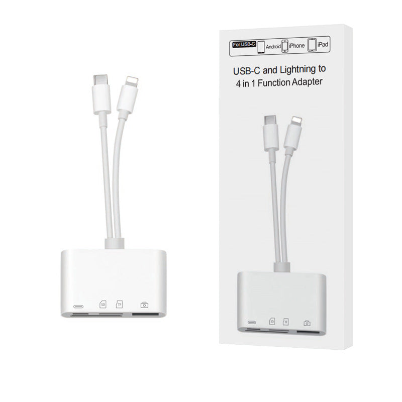 Type-C Multi-Function Card Reader for Android and Apple Devices