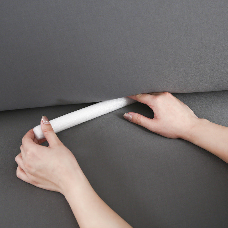 Elastic Solid Color Sofa Cover, Full Coverage Dust Protection