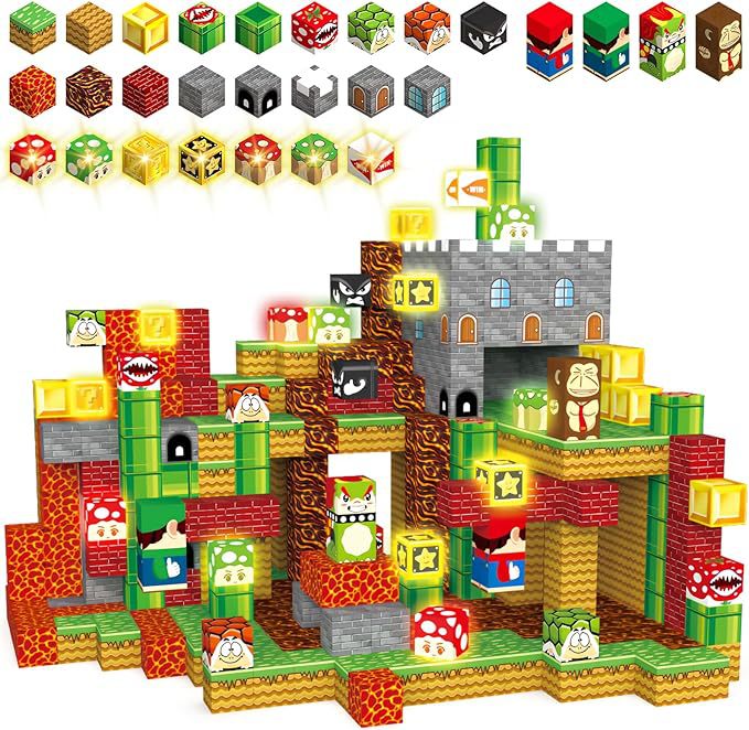 Mini World Magnetic Building Blocks for Kids DIY Castle Construction