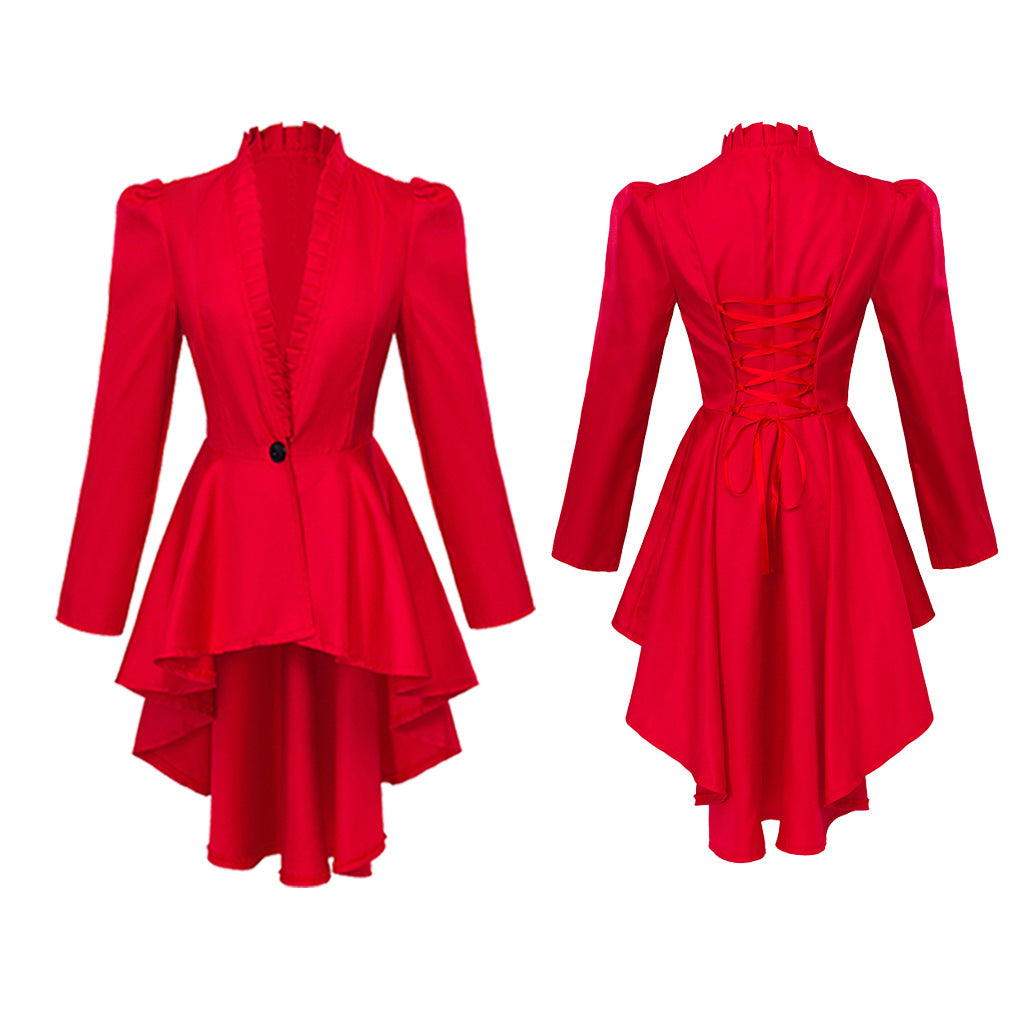 Victorian Steampunk Women's Tuxedo Dress