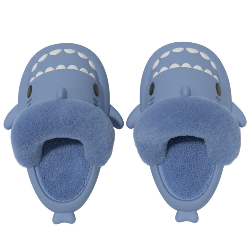 Warm Shark Cotton Slippers