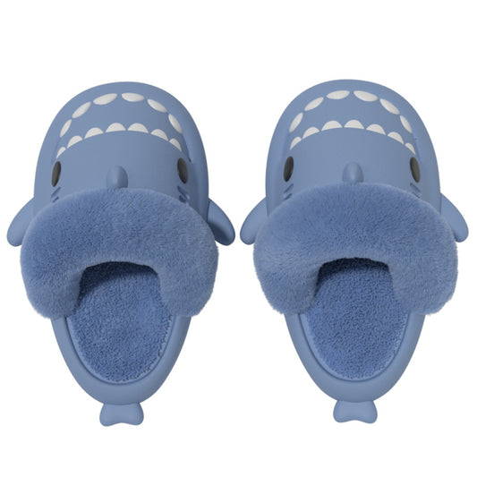 Warm Shark Cotton Slippers