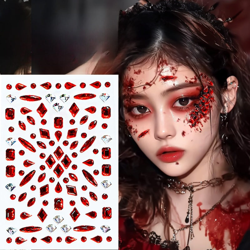 Halloween Face Stickers for Horror Makeup