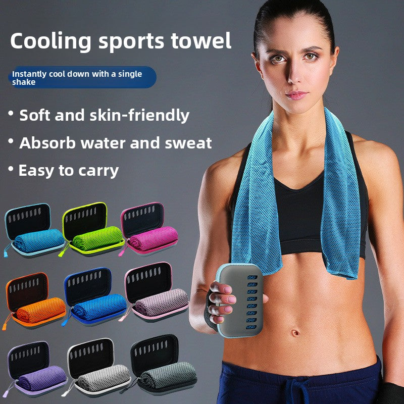 EVA Box Cooling Sports Towel - Quick-Dry Sweat, Absorbent for Outdoor Gym