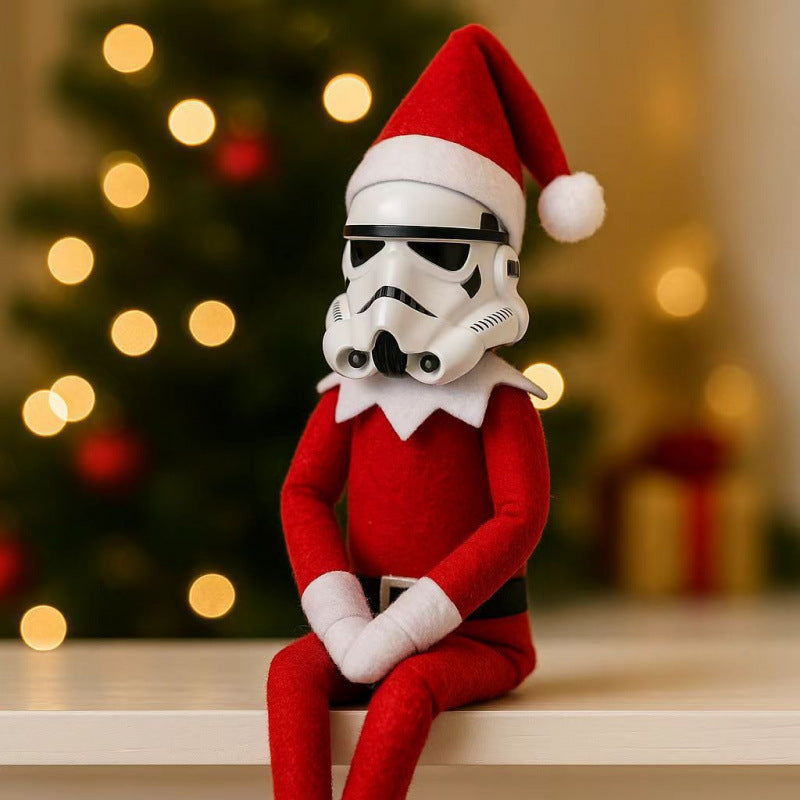Christmas Elf Doll Stormtrooper Style Holiday Decoration