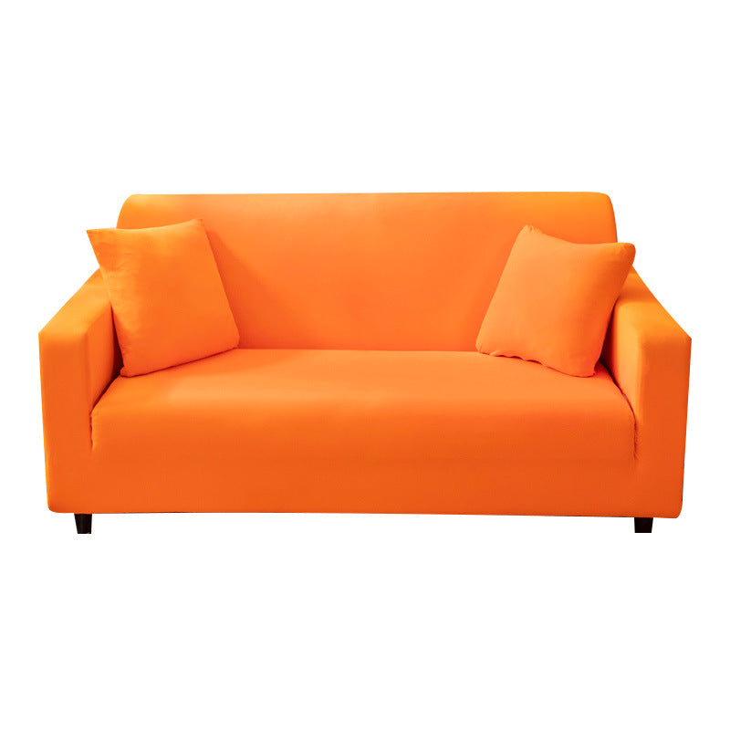 Elastic Solid Color Sofa Cover, Full Coverage Dust Protection