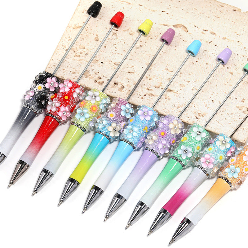 Creative DIY Flower Beaded Ballpoint Pen