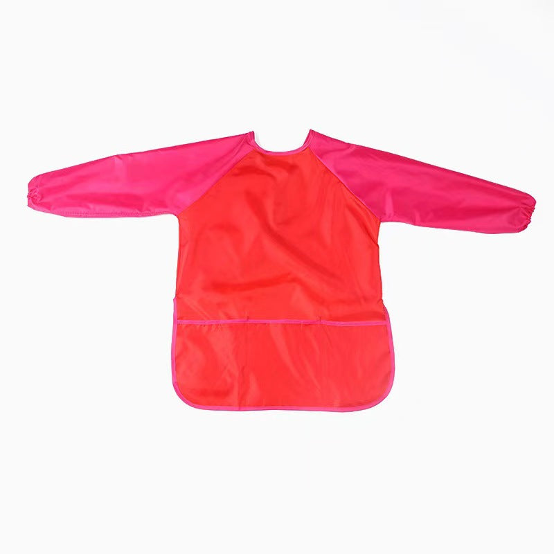 Children's Waterproof Long-Sleeve Art Apron