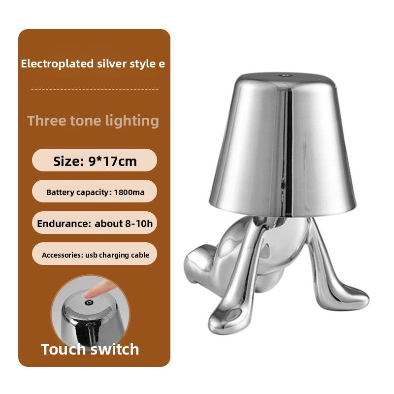 Electroplated Little Golden Man Table Lamp