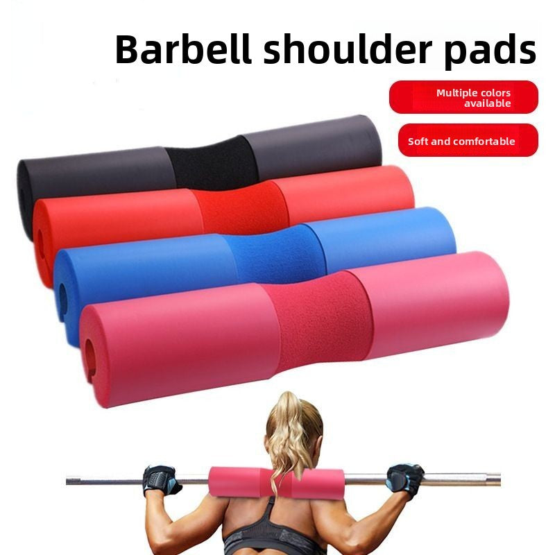 Barbell Bar Sponge Cover - Shoulder Pad with Straps