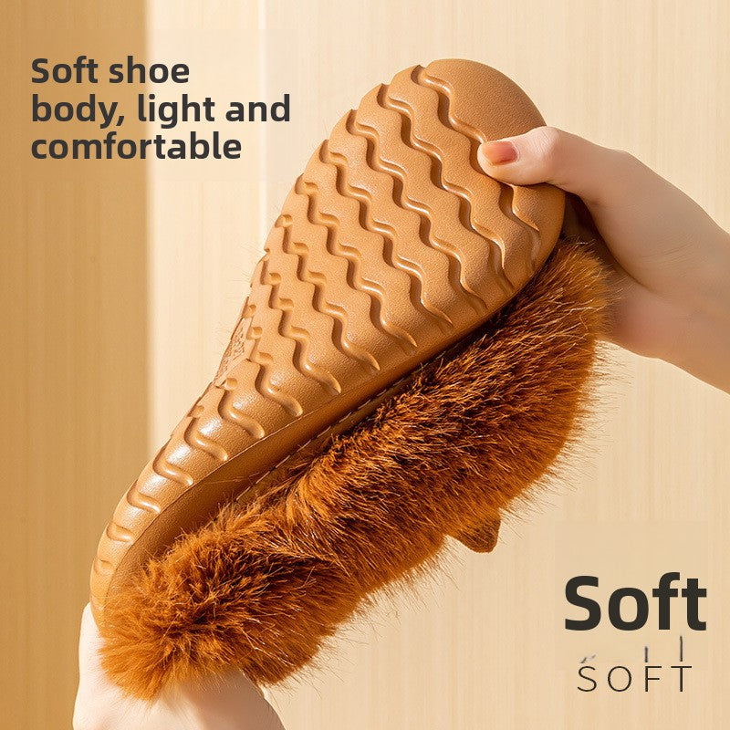 Plush Home Slippers for Women