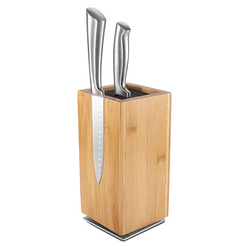 Rotating Wooden Magnetic Knife Rack