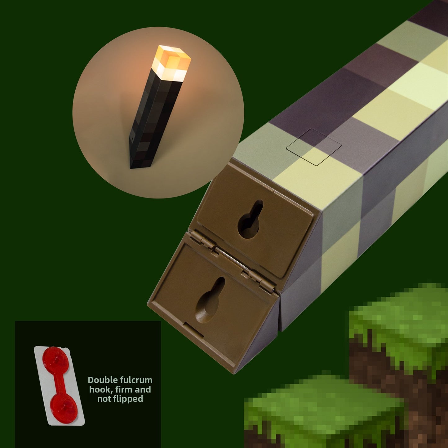 Minecraft Torch Lamp,