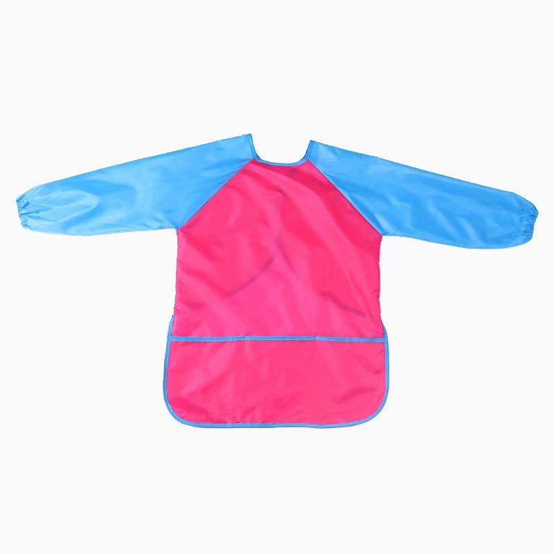Children's Waterproof Long-Sleeve Art Apron