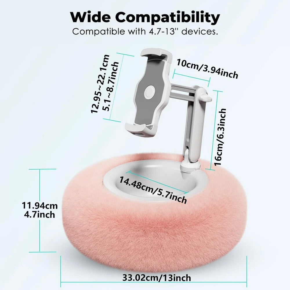 PLUSH PILLOW PHONE HOLDER