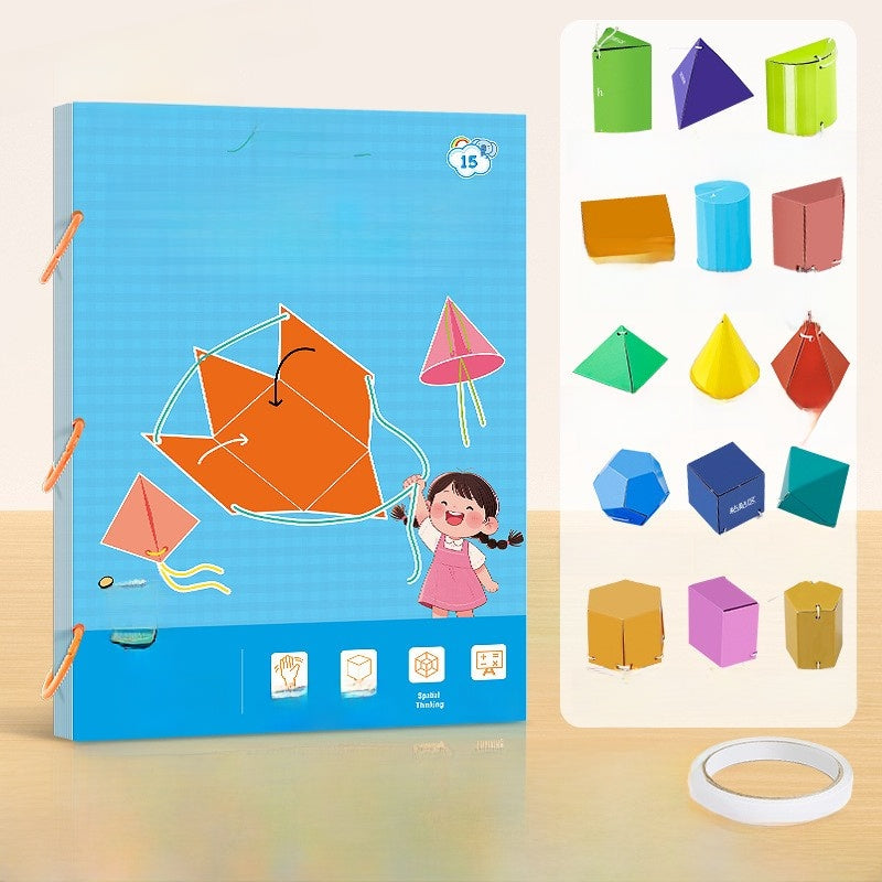 DIY Geometry Activity Book for Kids: Spatial Learning
