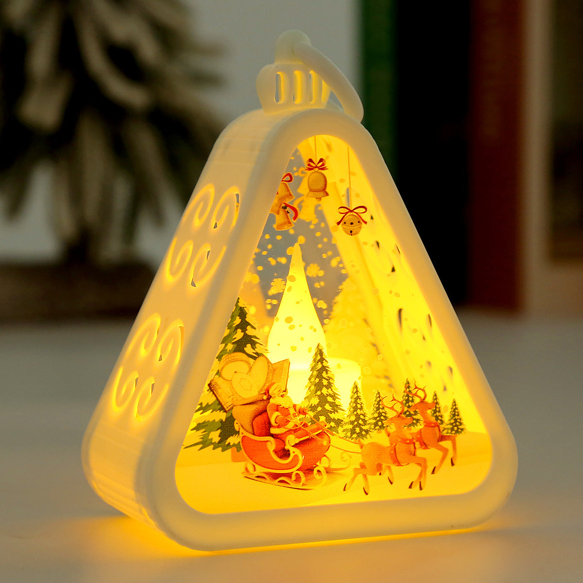 Retro Christmas Night Light with Battery